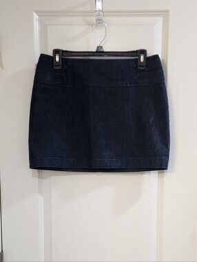 Express Dark Indigo Denim Mini Skirt
